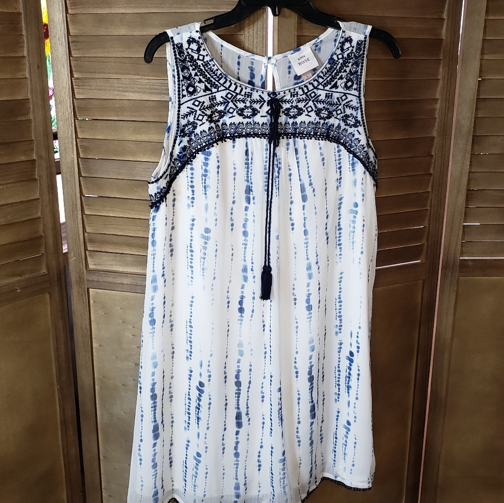 Knox Rose Bohemian style MIDI summer casual dress